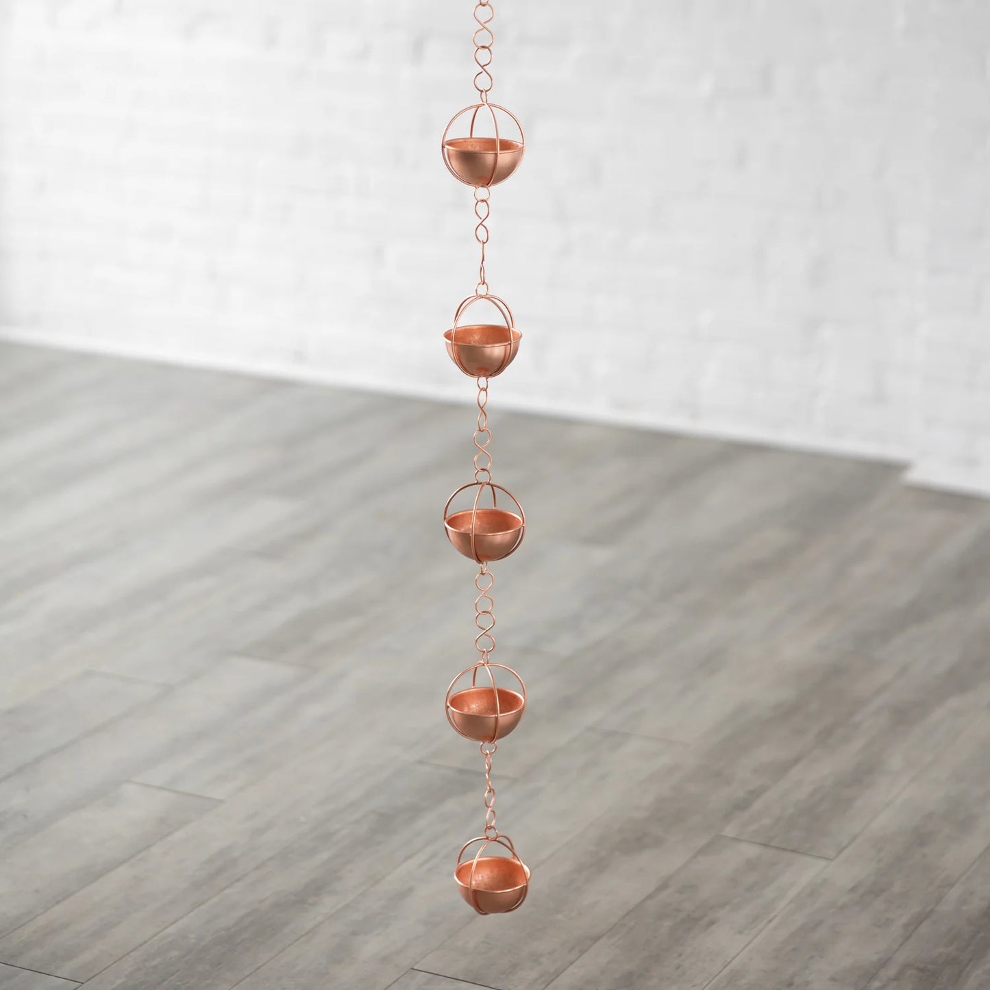 Prava Copper Rain Chain - 7 ft