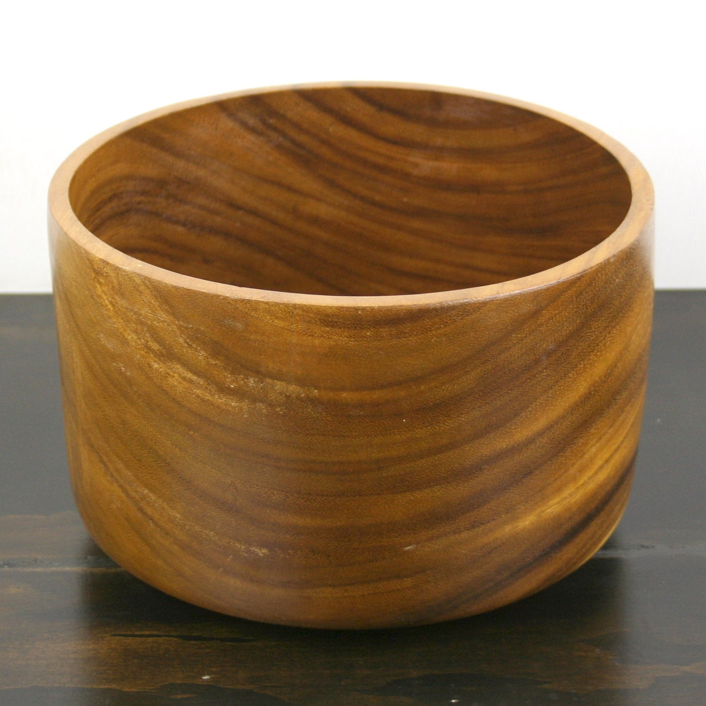 Hand Made Acacia Deep Bowl