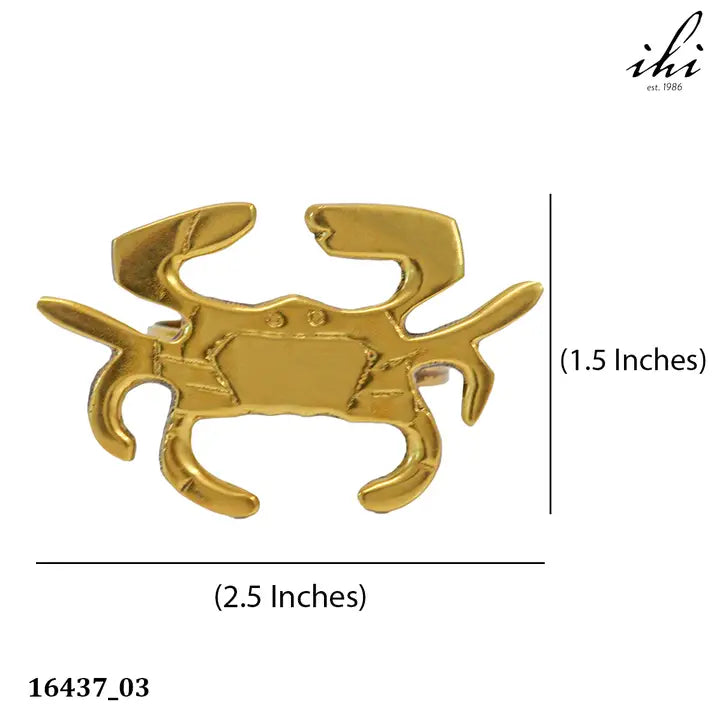 Gold Crab Napkin Ring