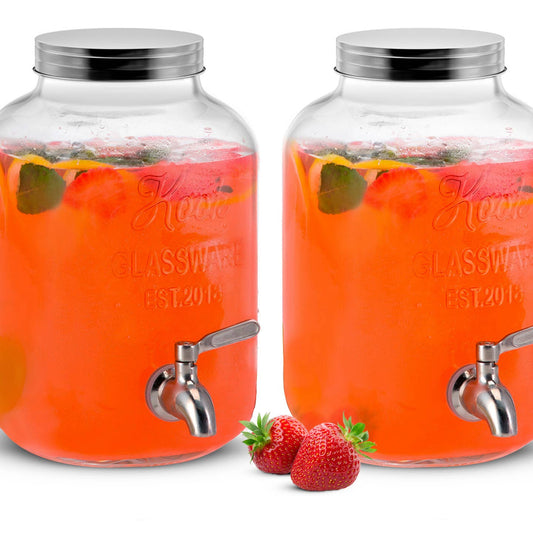 Kook Glass 1 Gal Drink Dispenser Stainless Steel Spigot