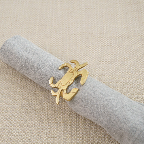 Gold Crab Napkin Ring