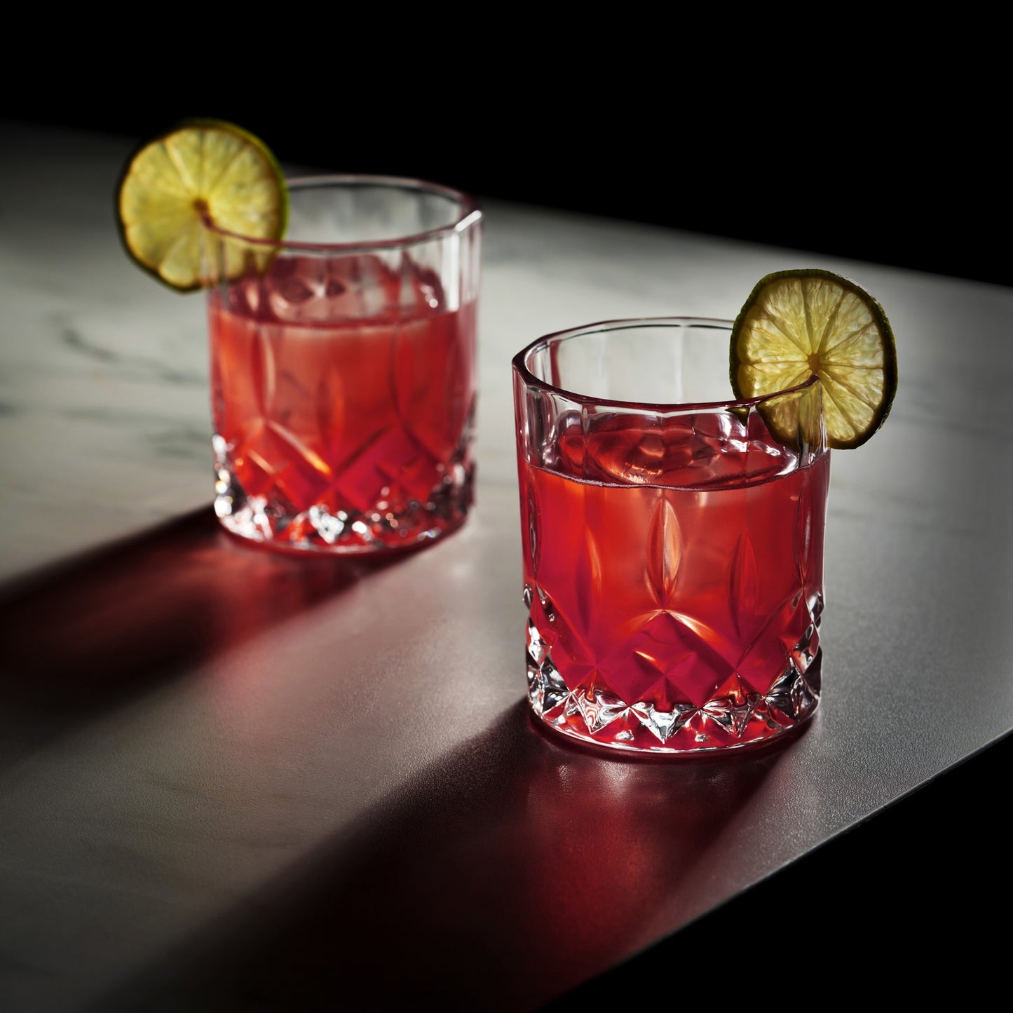 Viski - Admiral™ Stemless Crystal Lowball Tumblers - Set of 2