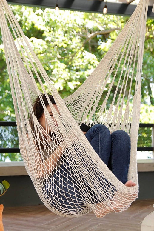 100% Cotton Canvas Hammock Chair Swing