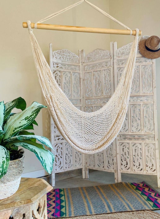 100% Cotton Canvas Hammock Chair Swing