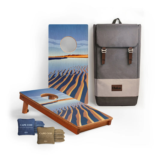 1ft x 2ft Travel Cape Cod National Park Mahogany Pathfinder Cornhole Board Set