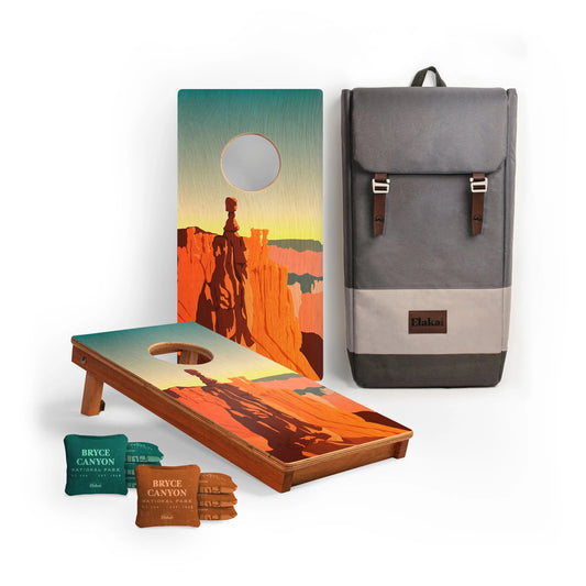 1ft x 2ft Travel Bryce Canyon National Park Mahogany Pathfinder Cornhole Board Set