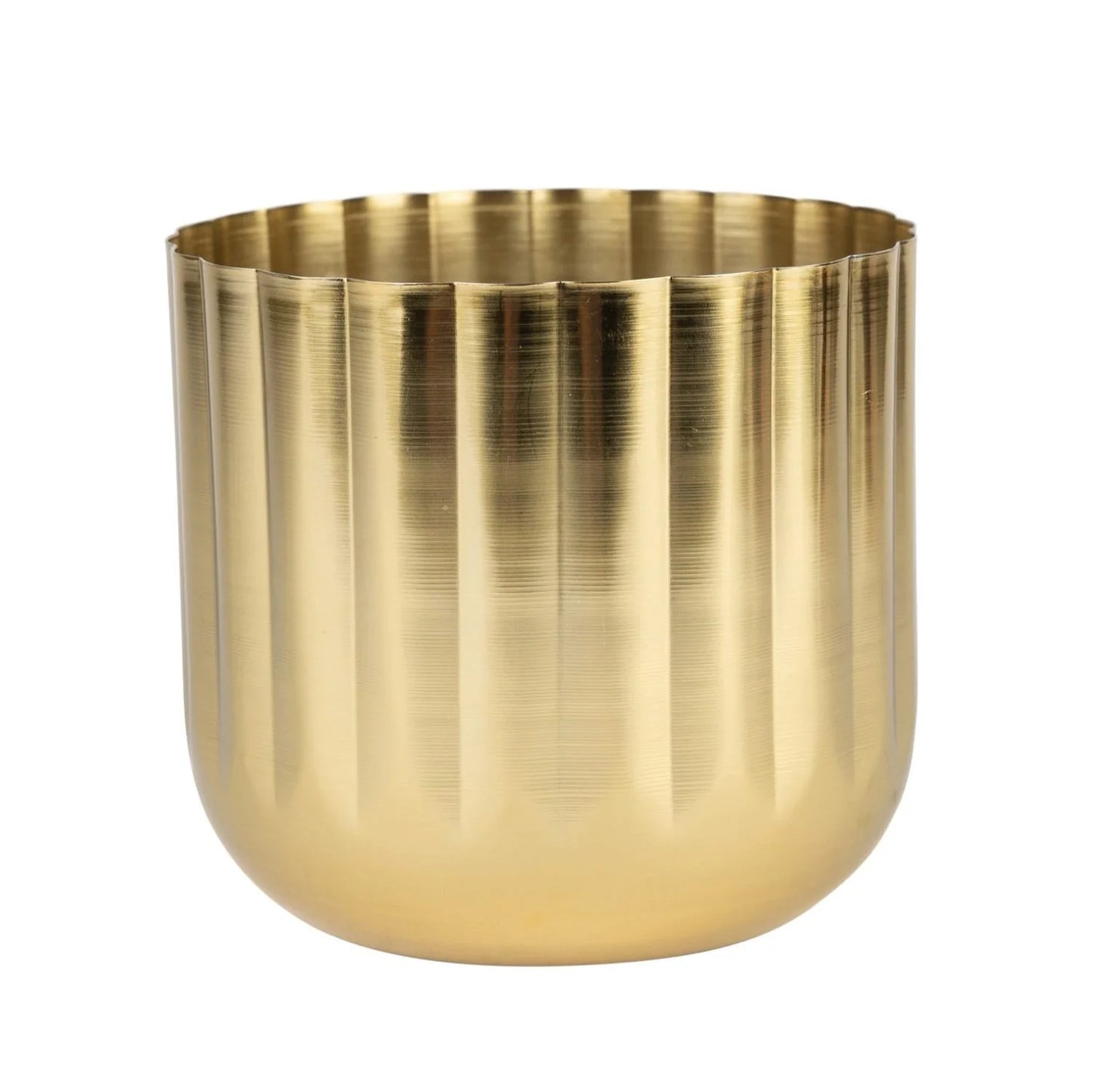 Firelit Scalloped Planter 9''