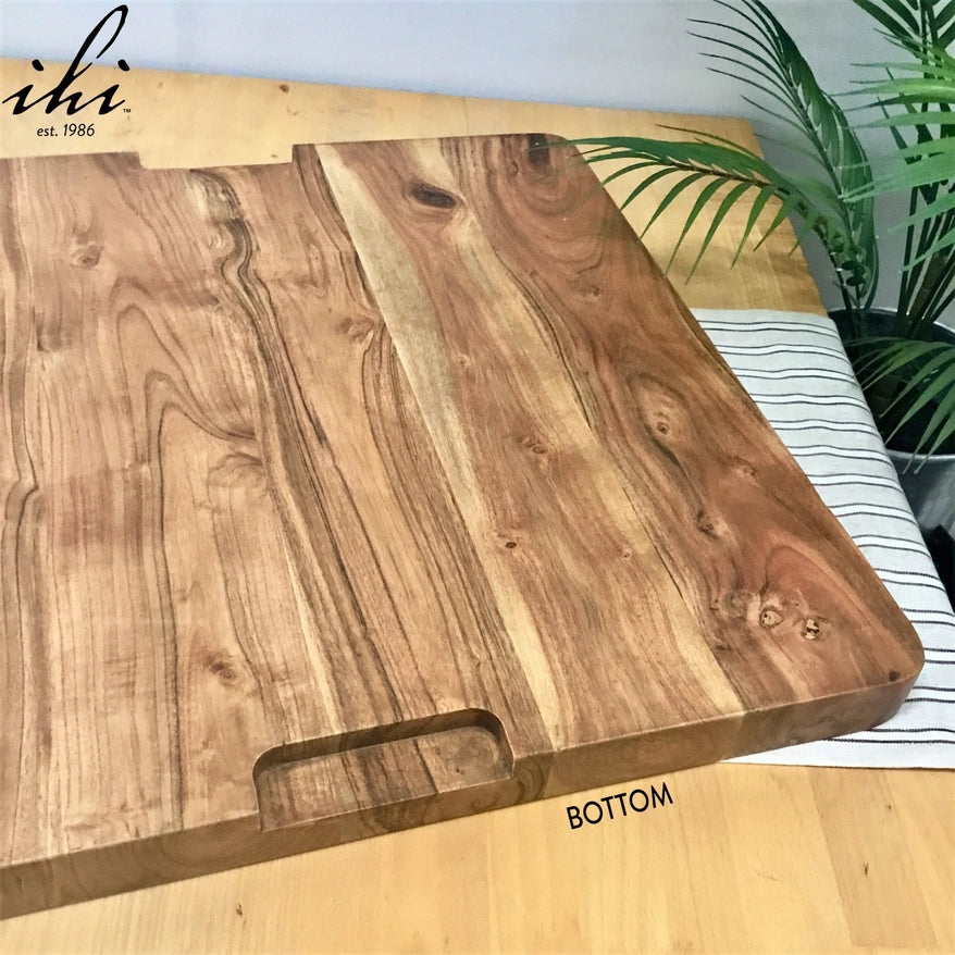 Acacia Wood Butcher Block Juice Groove Cutting Board