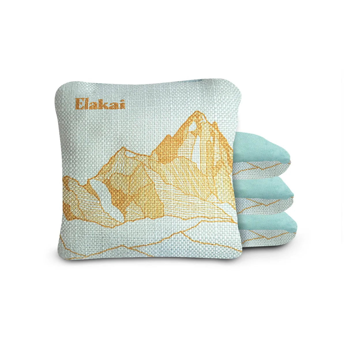 4-in Travel Dual-Sided Cornhole Bags | Mt. Elakai Design Collection