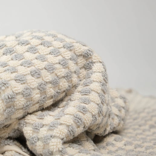 100% Organic Turkish Cotton Heavy Pom Pom Bath Towel