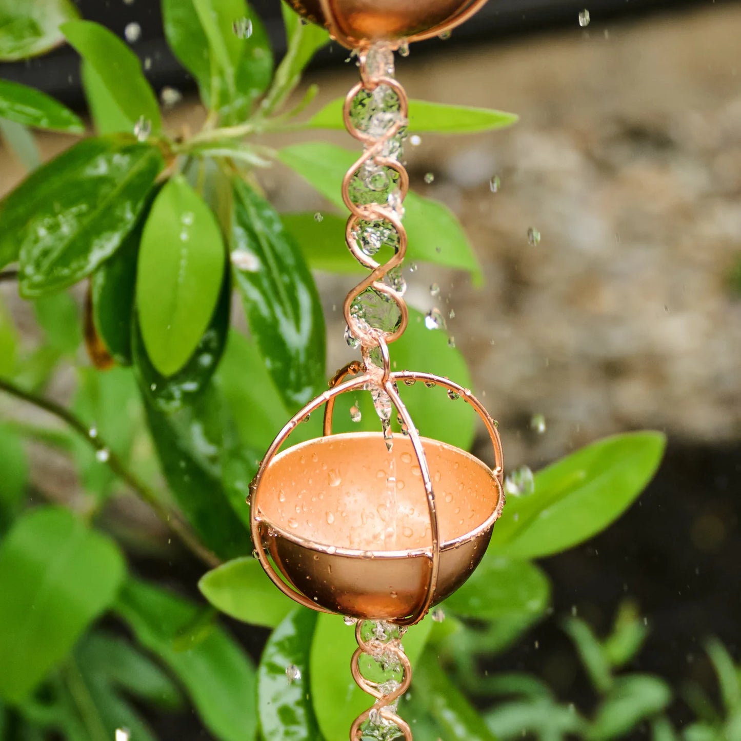 Prava Copper Rain Chain - 7 ft