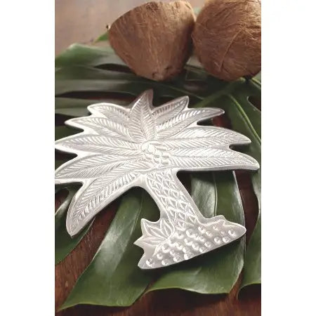 Brushed Silver Palm Tree Trivet