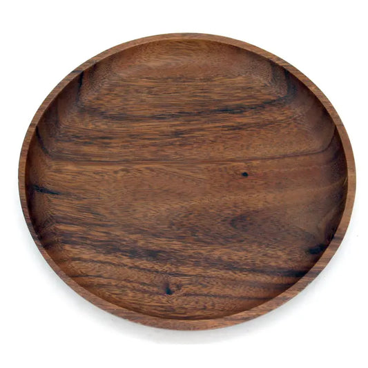 Hand Made Acacia Round Plate