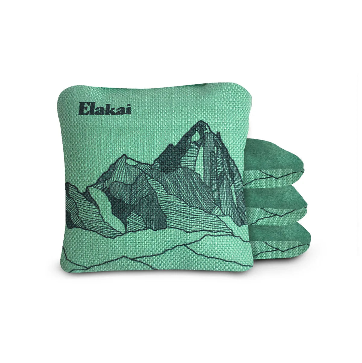 4-in Travel Dual-Sided Cornhole Bags | Mt. Elakai Design Collection